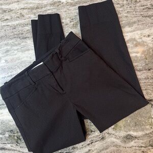 LOFT Marisa The Riviera Pant Size 2 Black & White Polka Dot